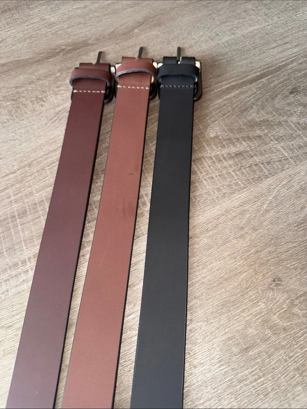 Timberland Bundle Deal 3 Pk Genuine Leather Belts Size 36 - Black Brown Chestnut